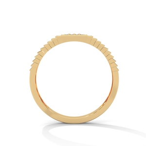 Anillo de Oro con Diamantes, Diseño Cuadrado, Joyería Masculina para Regalo de Boda o Fiesta - Product Image 3