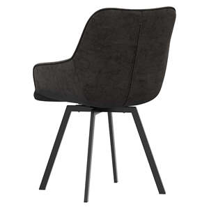 Chaises de salle à manger en tissu de luxe nordique, chaises de cuisine classiques en velours nordique, style italien - Product Image 5