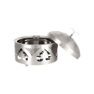 Olla caliente de metal de alta calidad hecha a mano con tapa de acero inoxidable, estilo árabe moderno, para servir comida del Golfo, ideal para bodas. - Product Image 3