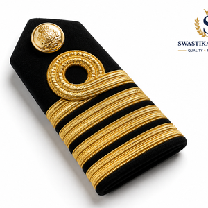 Custom Logo Polyester Fabric Epaulets Embroidery Patch Plain Shoulder <b>Accessory</b> for Uniforms Woven Shoulder Board Epaulette - Product Image 2