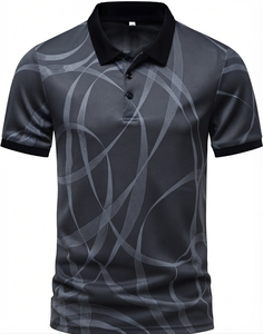 Camisa Ostriya para Hombre, con Bloques de Color, Estampado por Transferencia Térmica, Antiarrugas, Manga Corta, con Bolsillo, Informal, Tejida, Largo Regular, 100% 200g - Product Image 1