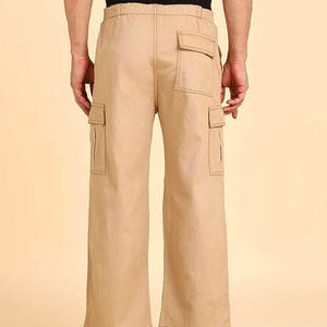Pantalon mi-long décontracté pour homme en toile de coton et polyester de haute qualité, coupe droite, tailles personnalisées, service OEM, séchage rapide, coupe-vent - Product Image 4