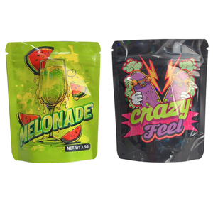 Bolsas con Cierre Hermético Impresas Personalizadas de Grado Alimenticio de 1g, 3.5g y 28g, Listas para Enviar, con Impresión por Grabado para Azúcar - Product Image 1