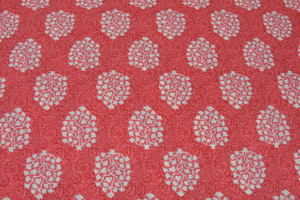 Sábana Plana de Algodón Estampada de Jaipur con Diseño Floral Rojo, Estilo Clásico para Todas las Estaciones, Uso Doméstico para Adultos, Lavable - Product Image 2