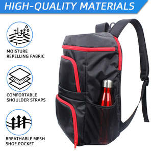 Custom Logo Water Resistant Pickleball Backpack Large Capacity 50-70L Sports Paddle Bag with <b>Multiple</b> Pockets Outdoor Training - Product Image 2