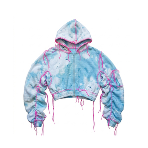 Custom Womens <b>600gsm</b> Heavyweight Zip <b>Hoodie</b> Wholesale Private Label Brand Bulk Production Fast Delivery - Product Image 1
