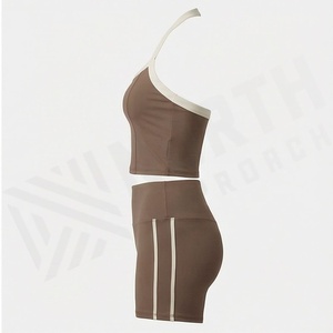 Womens Seamless Sportswear Soft <b>Brushed</b> Fabric High Waist Leggings Butt Lifting Yoga Outfit Quick Dry Gym Training Suit - Product Image 3