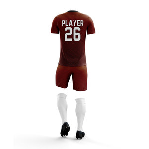 Conjunto de Camiseta y Pantalones Cortos de Fútbol para Hombre LUUK International Personalizados, Talla Grande, 100% Poliéster, Transpirables y que Absorben la Humedad - Product Image 3