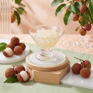 Perles de boba lychee premium 3,4 kg en vrac, saveur sucrée, perles de jus éclatantes pour smoothies, yaourts glacés et desserts - Product Image 1