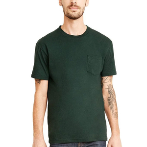 T-shirts décontractés en tricot uni avec logo sur le devant, de qualité supérieure, sur mesure, pour hommes, 100% coton respirant, fabriqués au Pakistan - Product Image 2