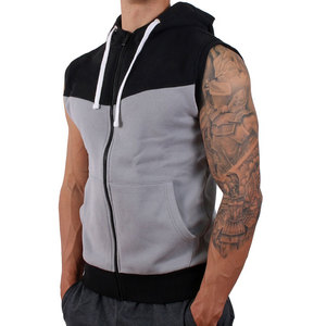 Nouveauté, vente flash, prix de gros, sweat à capuche sans manches de haute qualité pour hommes, sweats à capuche sans manches pour hommes - Product Image 2