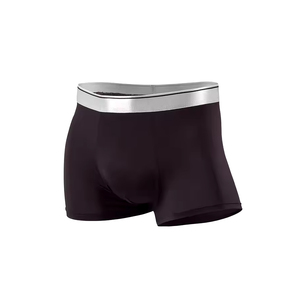Boxers tricotés sans coutures pour hommes, taille mi-haute, en Spandex, confortables, doux, respirants, séchage rapide, grande taille, extensibles, lavables en machine - Product Image 3