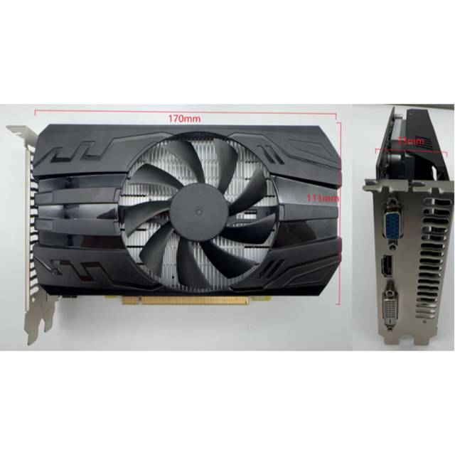 Low Power Radeon R7 240 4GB GDDR3 128-Bit PCI Express Fan Desktop Graphics Card with DirectX 11