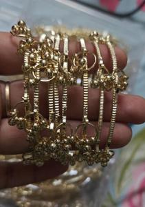 Gold Plated Brass Women's Trendy Party Bangle Princess/Flower/Cross Charms <b>Adjustable</b> Opening <b>Bracelet</b> Wholesale - Product Image 1