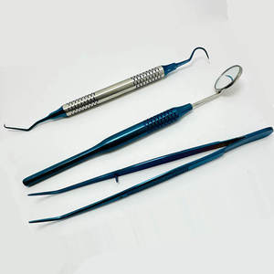 Juego de Exploración Dental de 3 Piezas de Acero Inoxidable con Recubrimiento Azul de Primera Calidad - Product Image 5