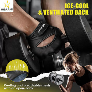 Thick Padded Workout Gym Gloves with Full Palm Protection & Grip & Shock Absorption for Women & Men's Fitness Exercise Training - Product Image 4