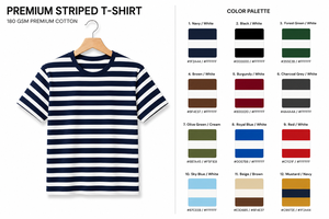 <b>Striped</b> <b>Men</b> <b>T</b> <b>Shirt</b> 100% Cotton Regular Fit Short Sleeve O Neck Casual Knitted Tee Anti-shrink 180g Custom OEM ODM - Product Image 5