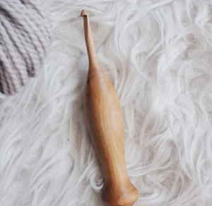 เข็มโครเชต์ไม้ ขนาด H/8 (5 มม.) เครื่องมือทำมือตามหลักสรีรศาสตร์ - Product Image 4