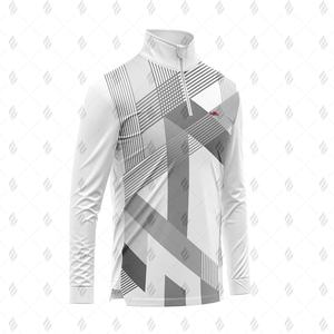 Camisetas de Forro Polar de Primera Calidad 100% Poliéster para Hombre, con Media Cremallera, Color Sólido, Tejido Ligero de Secado Rápido, Top Informal de Invierno - Product Image 4