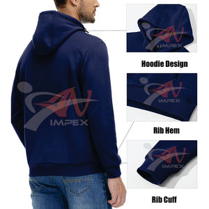 เสื้อฮู้ดผู้ชายรุ่นใหม่ล่าสุด ผ้าฝ้าย 100% ขายส่งราคาถูก - Product Image 3