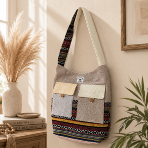 Sac en chanvre réutilisable de qualité supérieure |   Sac de transport léger et portable antivol pour usage quotidien |   Vente en gros, exportation en Inde, approvisionnement en vrac - Product Image 4