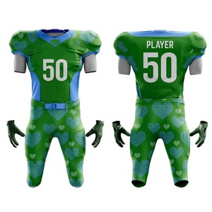 Ensemble d'uniformes de football américain personnalisés imprimés, pantalon sublimé, tenue de sport robuste à séchage rapide pour match - Product Image 1