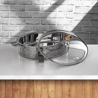 หม้อตุ๋นสเตนเลสสตีลสุดหรู ลายตอกแบบแฟนซี สีโรสโกลด์ ทนทาน พร้อมฝาปิด สำหรับโรงแรมและร้านอาหาร - Product Image 6