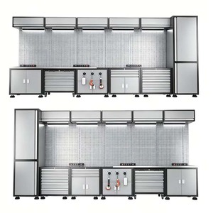 Modular Industrial Garage <b>Cabinets</b> Workstation Keyed Steel Storage OBM/OEM Options 300kg Load Capacity for Workshop <b>Tool</b> - Product Image 1