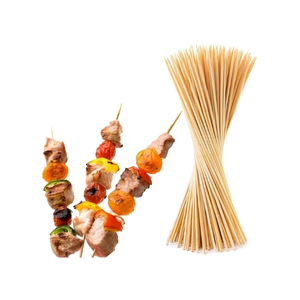 Palitos de bambú seguros y muy demandados, ideales para servir comida de bar y como herramienta base para deliciosos brochetas de carne. - Product Image 1