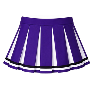 Custom <b>Purple</b> <b>Pleated</b> Cheerleading <b>Skirt</b> Women Athletic Dance Uniform Competition Performance Team Wear Custom Sports <b>Skirt</b> - Product Image 2