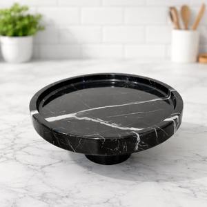 Base para Pastel Minimalista de Mármol Negro, Perfecta para Decoración del Hogar, Eventos y Exhibición Elegante en Mesa, Venta al por Mayor desde India - Product Image 4