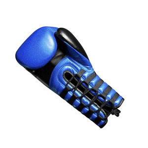 Nuevos Guantes de Boxeo de Cuero Personalizados con Cordones y Agarres, Guantes de Boxeo de Cuero Vacuno de Alta Calidad - Product Image 5