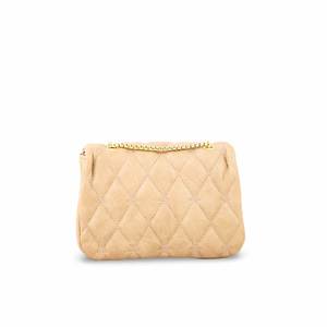 Khaki Formal Pouch Elegant <b>Evening</b> <b>Bag</b> P97604 - Product Image 1