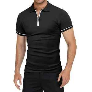 Polo de golf pour homme de qualité supérieure, tissu respirant anti-humidité, manches courtes, vêtements de sport décontractés, fabricant de vêtements de mode - Product Image 4
