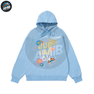 Nouveaux arrivages : sweats à capuche pour hommes, impression puff, coton mélangé, qualité supérieure, fabrication haut de gamme. - Product Image 2
