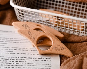 Finger Ring Reader Support <b>Book</b> Finger Holder Wooden - Product Image 6