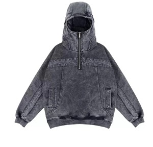 Sweat à capuche pour homme Inland Industries, tissu polaire, mélange polyester/coton, coupe régulière, manches longues, respirant, séchage rapide, hiver - Product Image 1