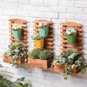 Support mural en bois pour plantes suspendues, étagère à plantes en forme d'échelle, décoration de balcon pour jardin vertical extérieur, fabriqué au Vietnam - Product Image 4