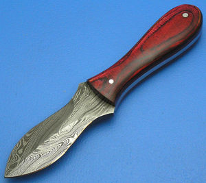 Couteaux à huîtres en acier Damas, construction à lame pleine, polis, vente en gros - Product Image 4