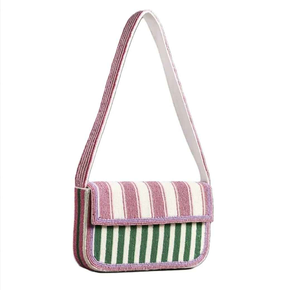 Sac à bandoulière brodé de perles de qualité supérieure avec fermeture éclair, grande capacité, durable et sangle réglable - Product Image 5