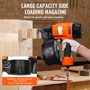 Clavadora Neumática para Revestimiento de Bobinas MCN70 de 1 3/4'' y 2 3/4'' con Ángulo de 15 Grados, Clavadora de Aire de 70-120 PSI para Embalaje de Palés - Product Image 3