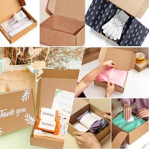 Custom Logo Eco-Friendly Corrugated <b>Kraft</b> Shipping Boxes Recycled Biodegradable Apparel Clothing Packaging <b>Box</b> - Product Image 3