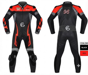 ชุดแข่งรถ MotoCP หนังวัว/หนังจิงโจ้ แบบจั๊มสูท/ชุดป้องกันขั้นสูงสำหรับสนามแข่งและถนน ตัดเย็บตามสั่ง - Product Image 1