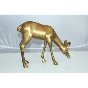 Escultura de Animales Moderna Hecha a Mano en Acero Inoxidable para Decoración de Mesa, Decoración de Lujo para el Hogar con Diseño de Ciervo para Navidad - Product Image 1