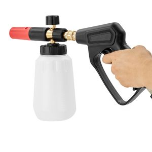 Set Pistola Idropulitrice 4000 PSI con Cannone Schiumogeno da 0,22 Galloni, Connettore Rapido da 1/4 di Pollice e 5 Ugelli per Kit di Pulizia - Product Image 1