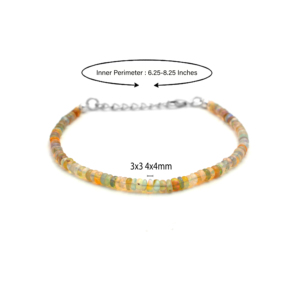 Natural Ethiopian Opal Classic <b>Bracelet</b> 925 Sterling Silver Smooth Gemstone Handmade Wholesale Jewelry Fashion Gift for Women - Product Image 2