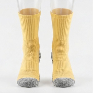 Yellow Crew <b>Socks</b> Breathable Moisture Wicking Running Athletic Sport <b>Socks</b> for Adults Summer Wear - Product Image 1