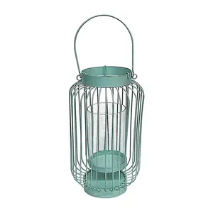 Porte-bougie vintage en fer, fait main, centre de table décoratif pour mariage rustique, ferme et hôtel, bougie suspendue - Product Image 1