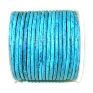 Estilo Vintage DIY Fabricación de joyas Hallazgos 1mm 8mm Cordones de cuero de vaca Pulsera Collar Cuentas planas Tamaños 2mm 6mm 12mm Metal - Product Image 2