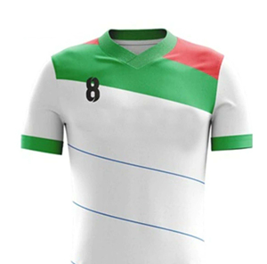 Tenues de football de haute qualité en polyester 100 %, personnalisables par transfert thermique, respirantes, légères, à manches courtes - Product Image 4